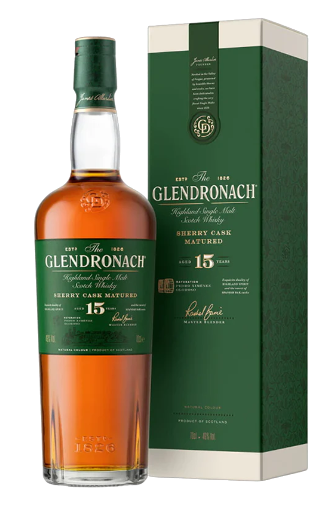 GlenDronach 15YO Highland Single Malt — Highland single malt sherry cask Scotch whisky