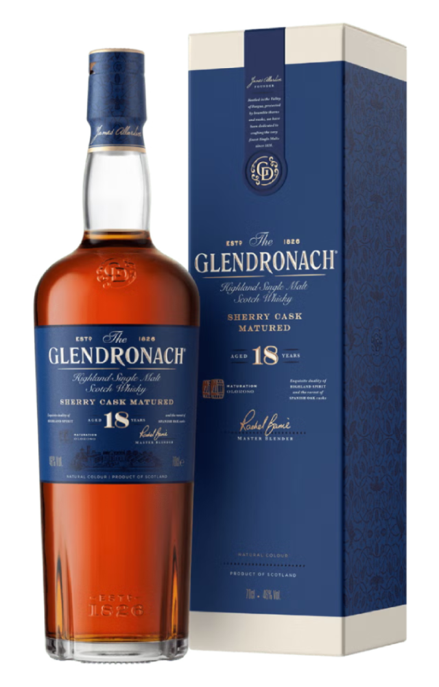 GlenDronach 18YO Highland Single Malt — Highland single malt Oloroso sherry cask Scotch