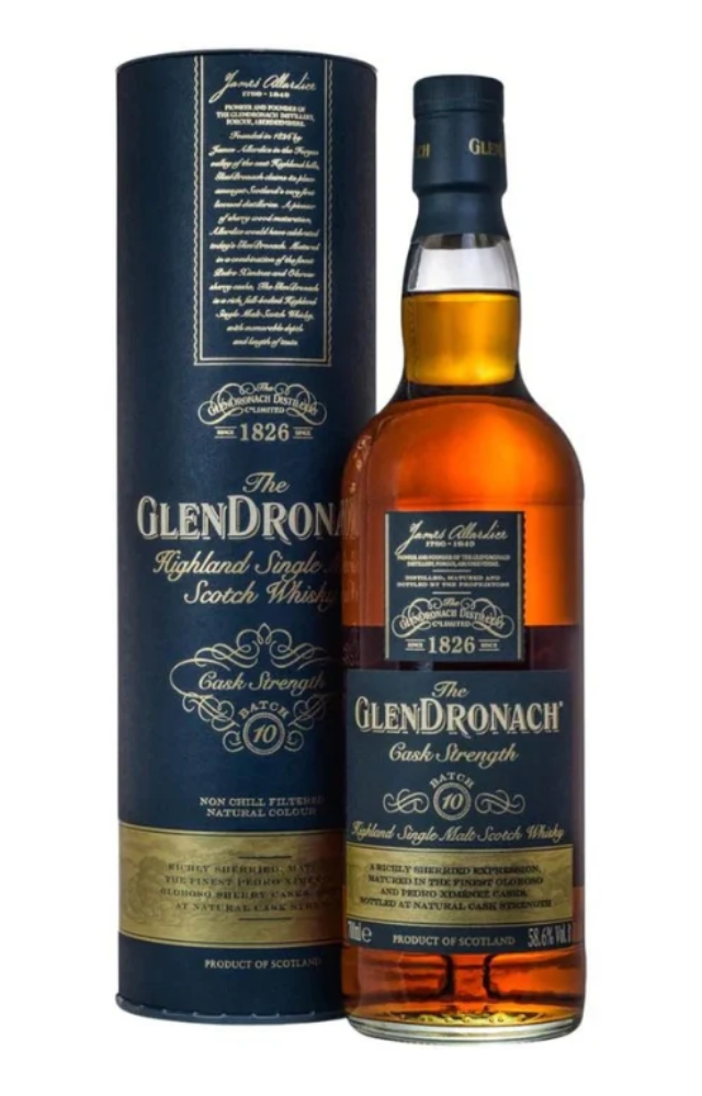 GlenDronach Cask Strength Batch 10 — Highland single malt cask strength Scotch